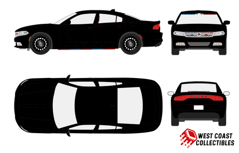Unmarked Dodge Charger w/ Working Lights