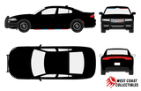 Unmarked Dodge Charger w/ Working Lights