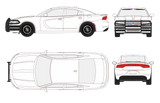 Unmarked Dodge Charger w/ Working Lights
