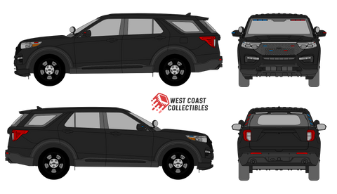 Unmarked Ford Explorer Police Interceptor w/ Working Lights